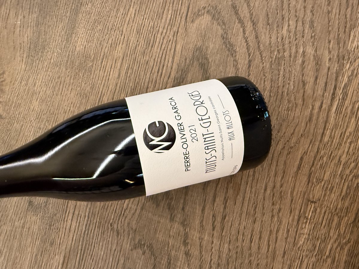 PIERRE OLIVIER GARCIA NUITS SAINT GEORGES AUX ALLOTS 2021 vol.13.0